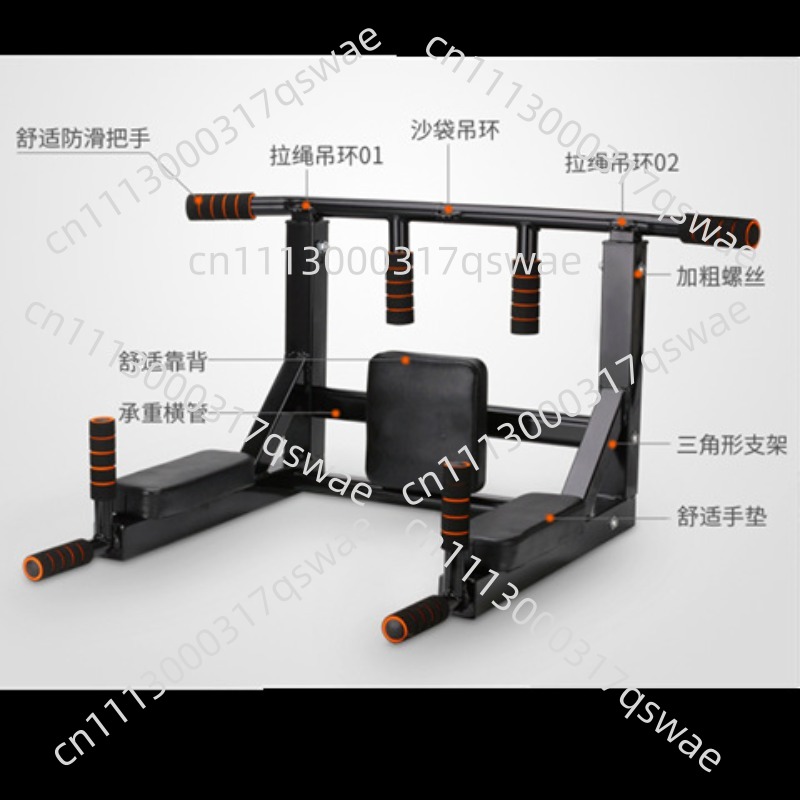 Home Gym Pull Up Bar - บาร์ดึงข้อติดผนัง, บาร์ดึงข้อแบบแข็งแรงทนทาน, อุปกรณ์ฝึกออกกำลังกาย, อุปกรณ์ออกกำลังกายที่บ้าน, บาร์แนวนอน, เสริมสร้างความแข็งแรงของแกนกลางลำตัว