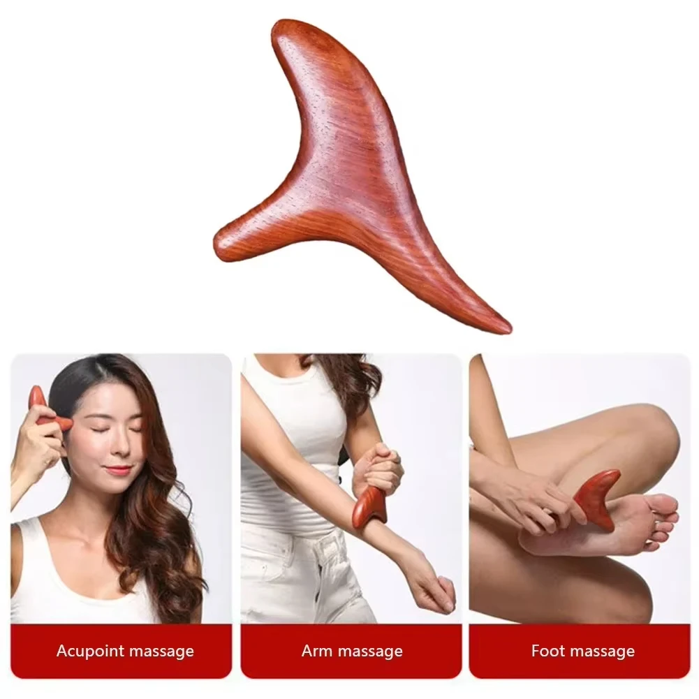 Home Gym Manual - เครื่องมือกัวซาไม้สำหรับนวดจุดฝังเข็ม 1 ชิ้น สำหรับใช้ในบ้าน บริเวณคอ เท้า