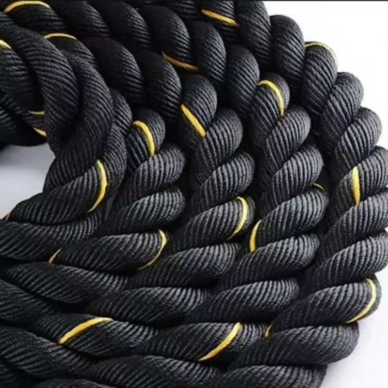 Battle Rope Heavy - เชือกออกกำลังกายแบบแบทเทิลโรป เชือกกระโดดน้ำหนักมาก สำหรับการฝึกซ้อมที่บ้านและในยิม