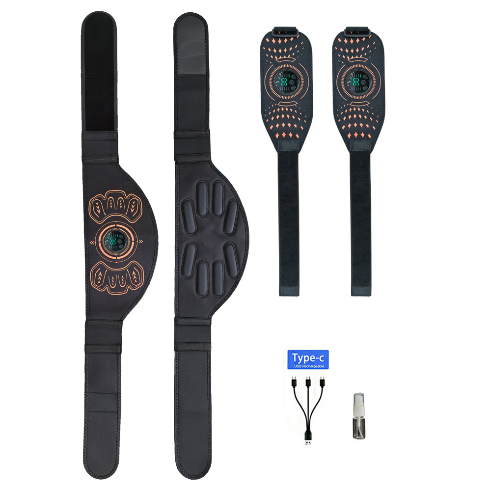 Home Gym Necessities - เข็มขัดฟิตเนสอัจฉริยะ เครื่องกระชับกล้ามเนื้อหน้าท้อง ชาร์จผ่าน USB อุปกรณ์นวดเอวสำหรับออกกำลังกายที่บ้าน อุปกรณ์ฟิตเนสสำหรับผู้ชายและผู้หญิง