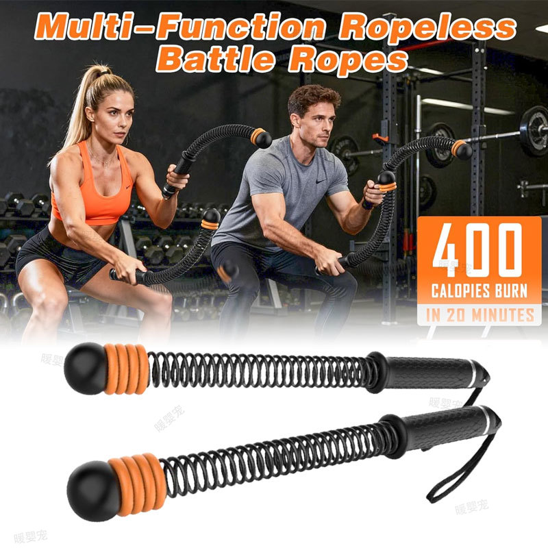 Home Gym Full Setup - เชือกออกกำลังกายแบบปรับแรงต้านได้ เชือกแบทเทิลโรปแบบไม่มีเชือก สำหรับยิมที่บ้าน ออกกำลังกายทั้งร่างกาย อุปกรณ์ฝึกฟิตเนส