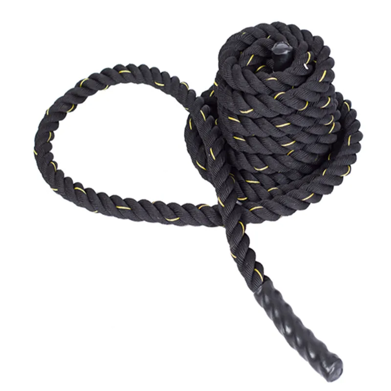 Battle Rope Heavy - เชือกออกกำลังกายแบบหนา สำหรับฝึกความแข็งแรง เชือกแบทเทิลโรป ขนาด 25 มม.