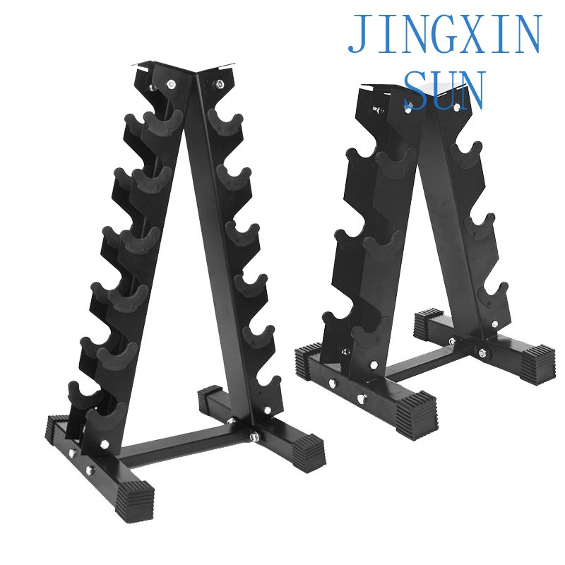 Hex Dumbbell Set - ชั้นวางดัมเบลแบบ 3/5/6/10 คู่ วัสดุโลหะ สำหรับดัมเบลหกเหลี่ยม อุปกรณ์ออกกำลังกาย