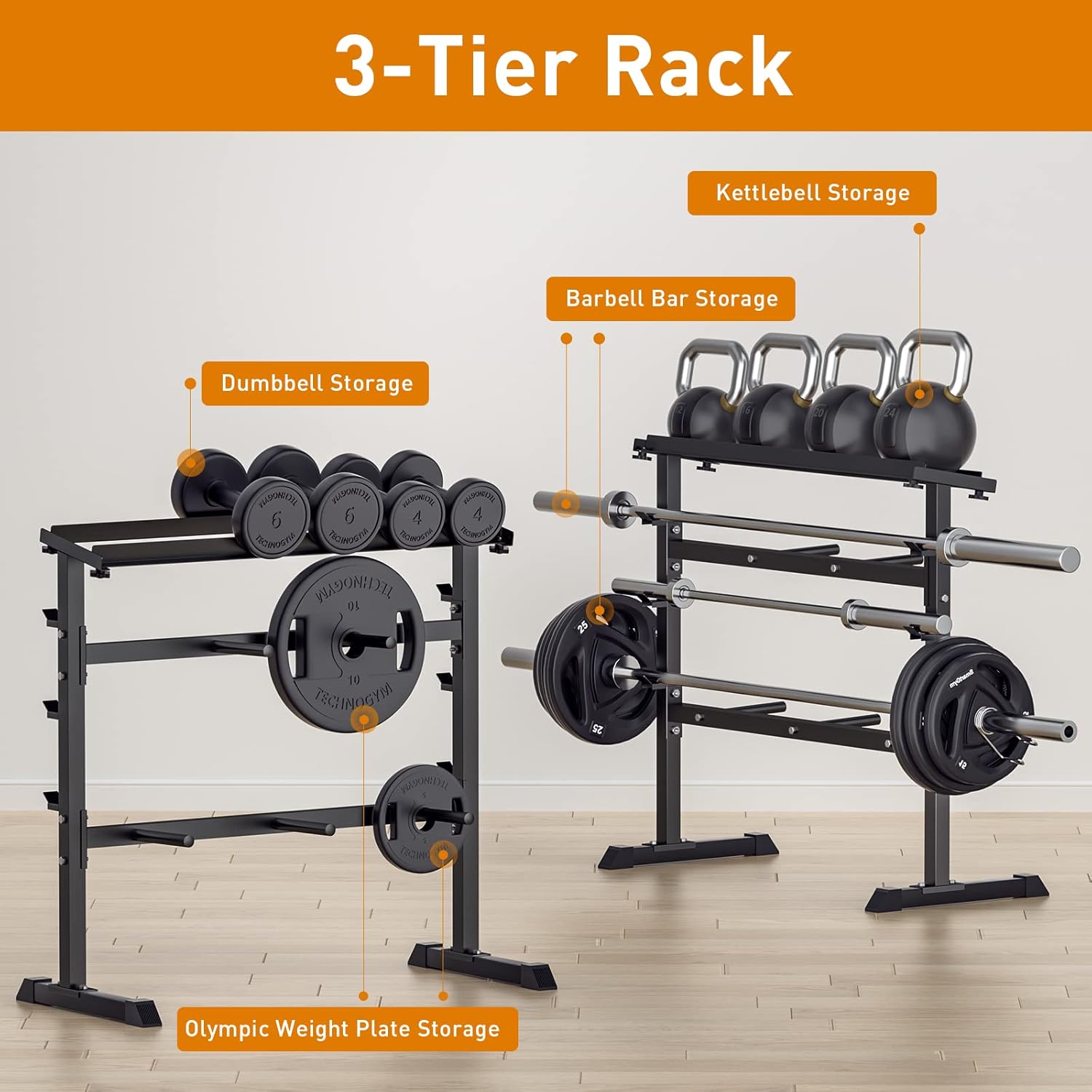 ชั้นวางเก็บน้ำหนักสำหรับฝึกควา - Home Gym Usa บทวิจารณ์และราคา
