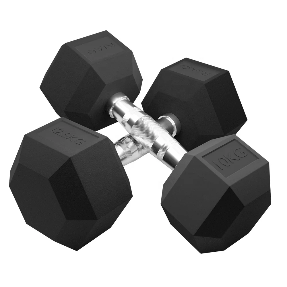 ดัมเบลหุ้มยางรูปหกเหลี่ยมแบบให - Hex Dumbbell Set บทวิจารณ์และราคา