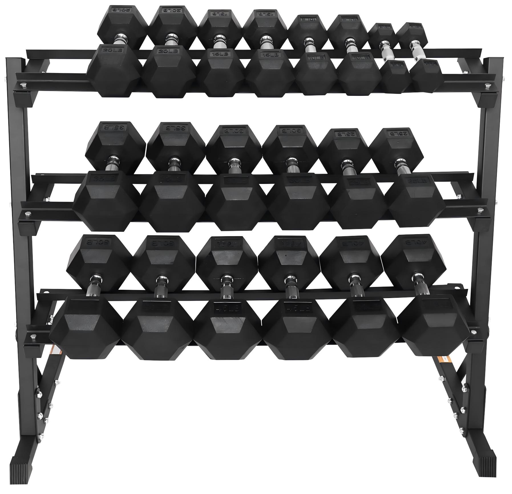 ดัมเบลหุ้มยางคุณภาพสูง 5 ปอนด์ - Hex Dumbbell Set บทวิจารณ์และราคา