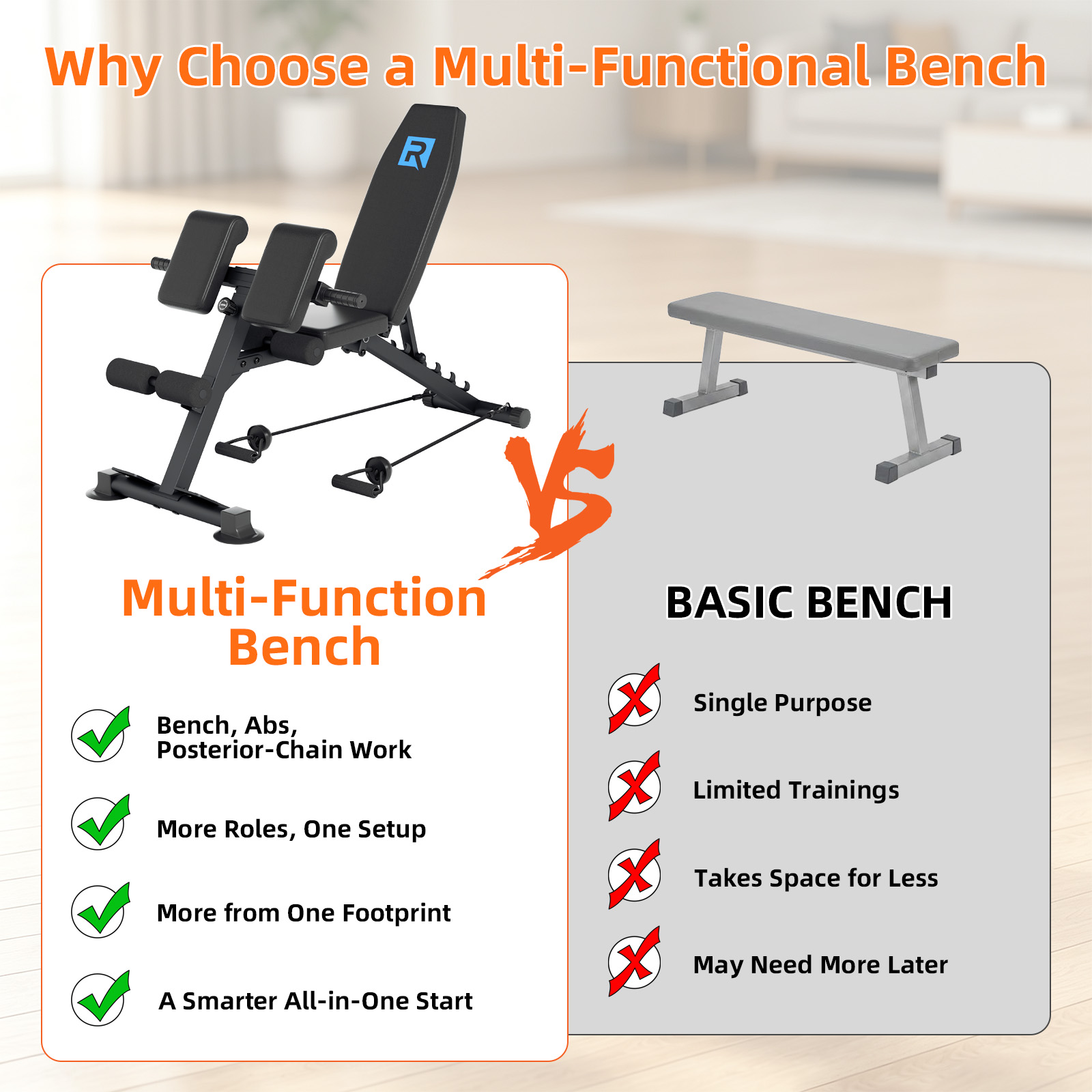 ม้านั่งออกกำลังกายอเนกประสงค์ป - Home Gym Full Setup บทวิจารณ์และราคา