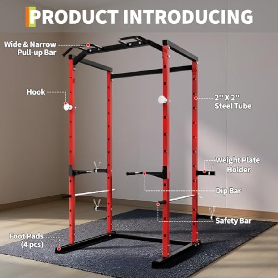 กรงยกน้ำหนักแบบ Heavy-Duty พร้ - Home Gym Pull Up Bar บทวิจารณ์และราคา