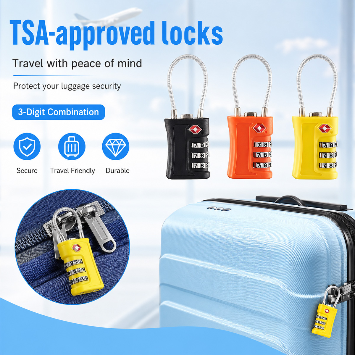 TSA ได้รับการอนุมัติสำหรับล็อค - Home Gym Necessities บทวิจารณ์และราคา