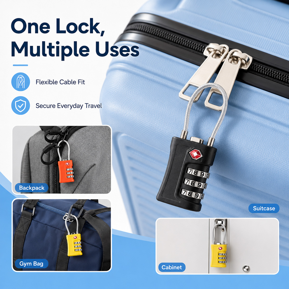 TSA ได้รับการอนุมัติสำหรับล็อค - Home Gym Necessities บทวิจารณ์และราคา
