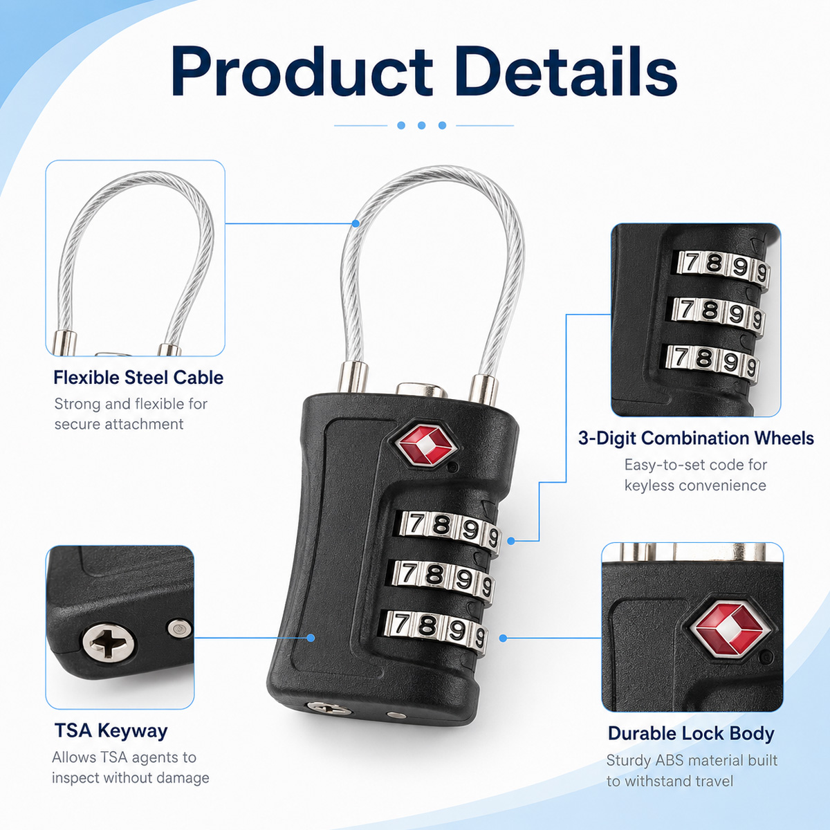 TSA ได้รับการอนุมัติสำหรับล็อค - Home Gym Necessities บทวิจารณ์และราคา
