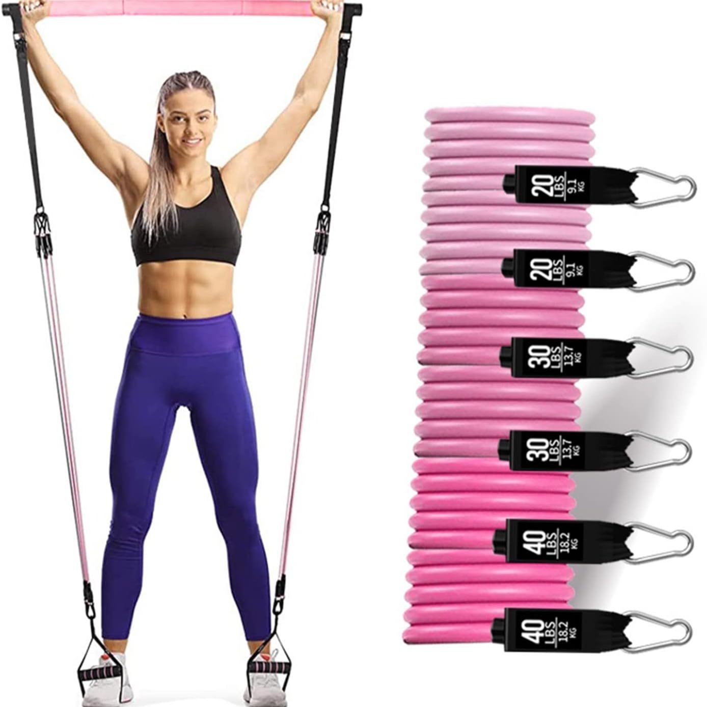 ชุดยางยืดออกกำลังกาย 180 ปอนด์ - Home Gym Full Setup บทวิจารณ์และราคา