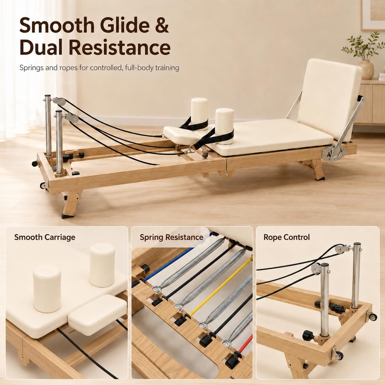 เครื่องพิลาทิสแบบพับได้ขนาด 75 - Home Gym Full Setup บทวิจารณ์และราคา