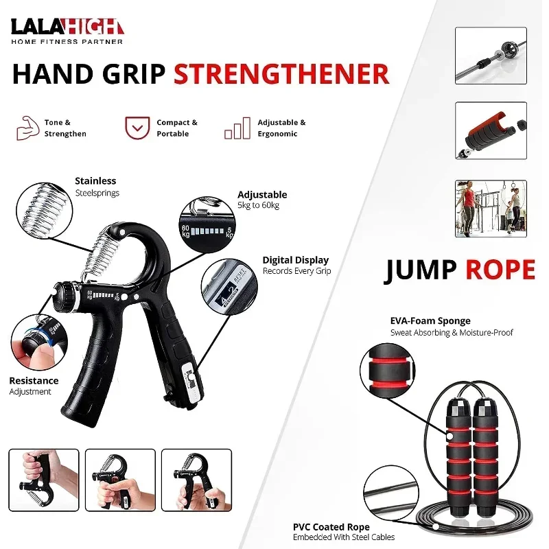 ชุดอุปกรณ์ออกกำลังกายแบบพกพาอเ - Home Gym Full Setup บทวิจารณ์และราคา