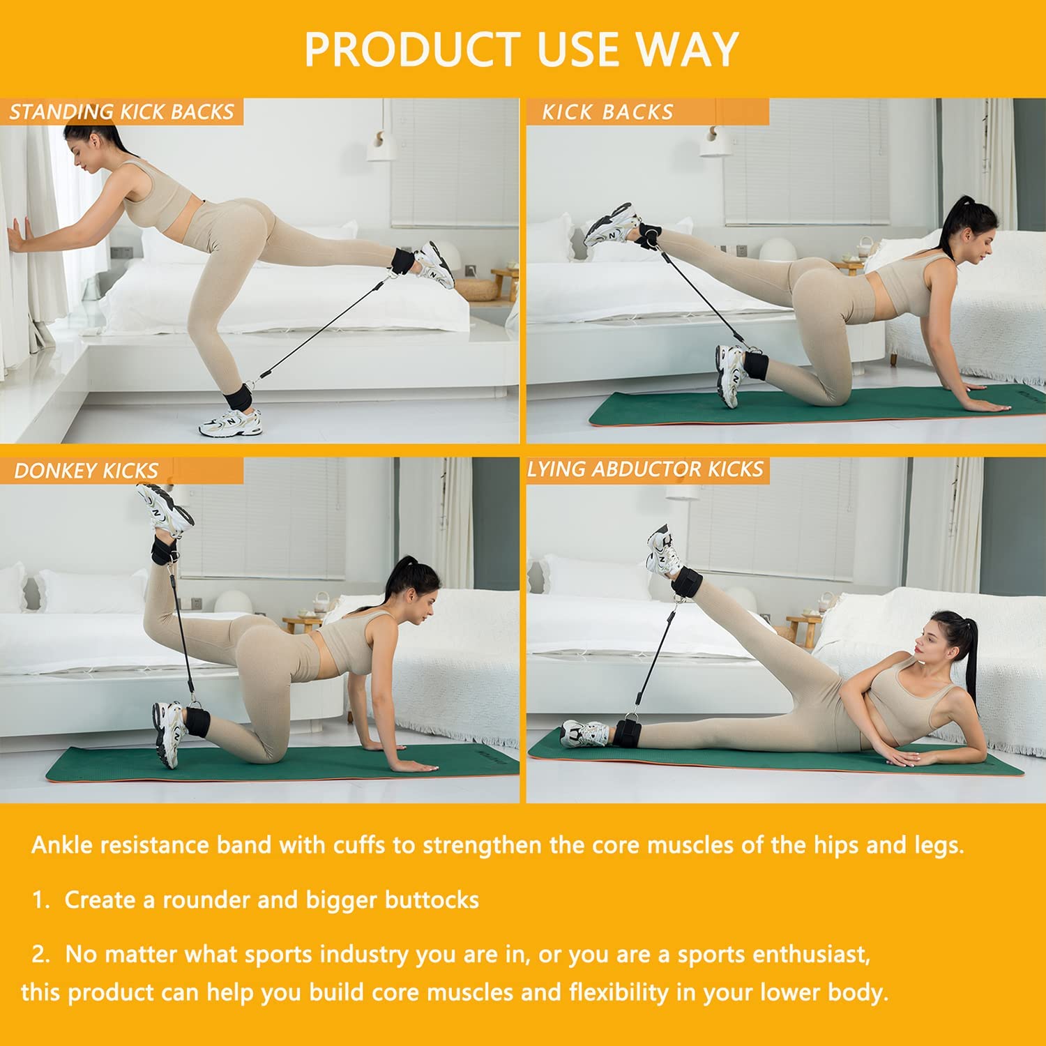 ชุดวงต้านทานยืดหยุ่น, สายรัดข้ - Home Gym Gear บทวิจารณ์และราคา