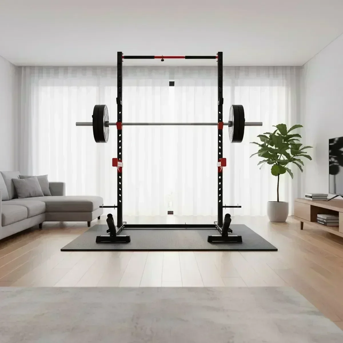 แร็คสควอทปรับระดับได้สำหรับยิม - Home Gym Pull Up Bar บทวิจารณ์และราคา