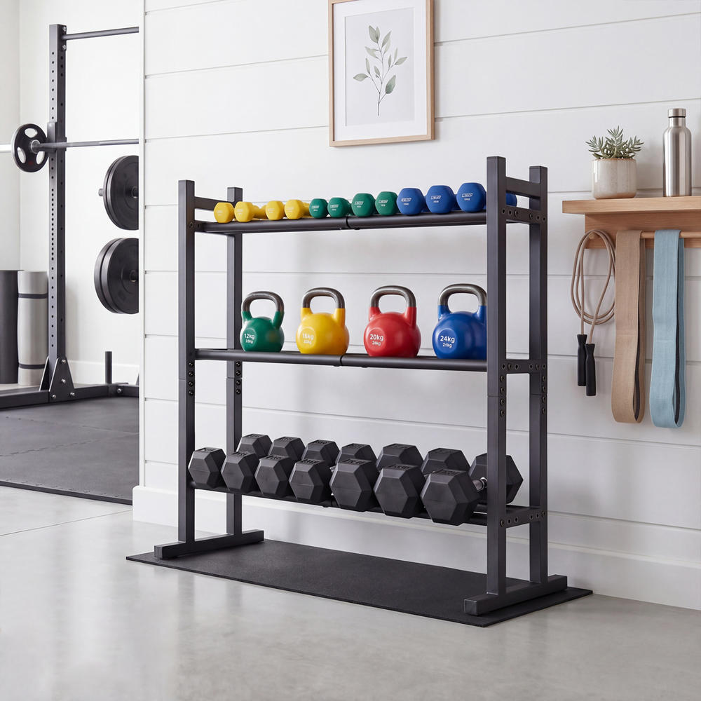 ชั้นวางดัมเบล 3 ชั้นแบบ Heavy  - Home Gym Equipment บทวิจารณ์และราคา
