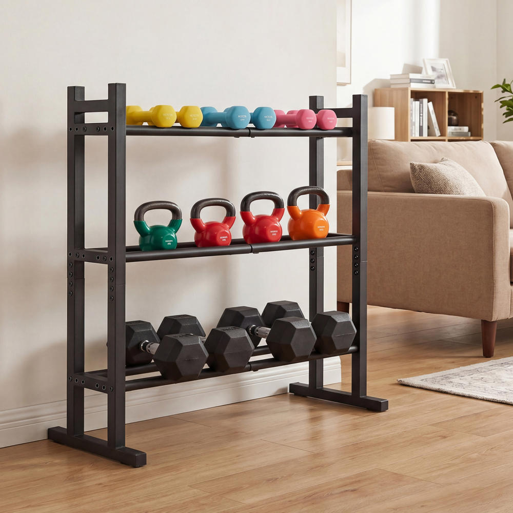 ชั้นวางดัมเบล 3 ชั้นแบบ Heavy  - Home Gym Equipment บทวิจารณ์และราคา