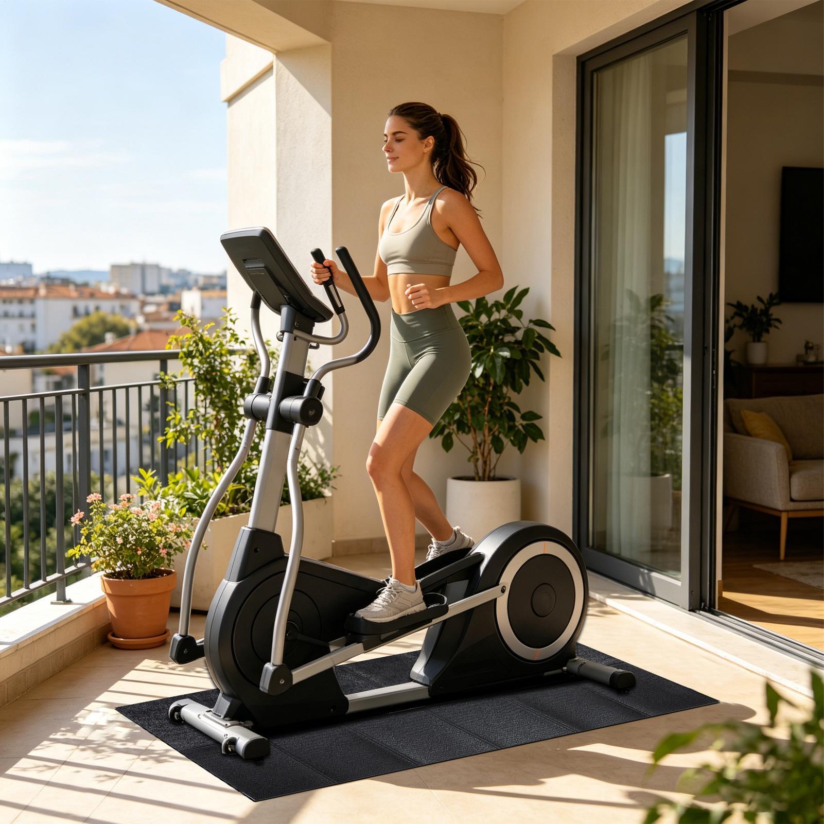 แผ่นรองลู่วิ่งไฟฟ้าแบบหนา กันน - Home Gym Equipment บทวิจารณ์และราคา