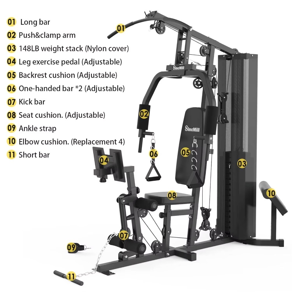 ชุดอุปกรณ์ออกกำลังกายแบบมัลติฟ - Home Gym Half Rack บทวิจารณ์และราคา