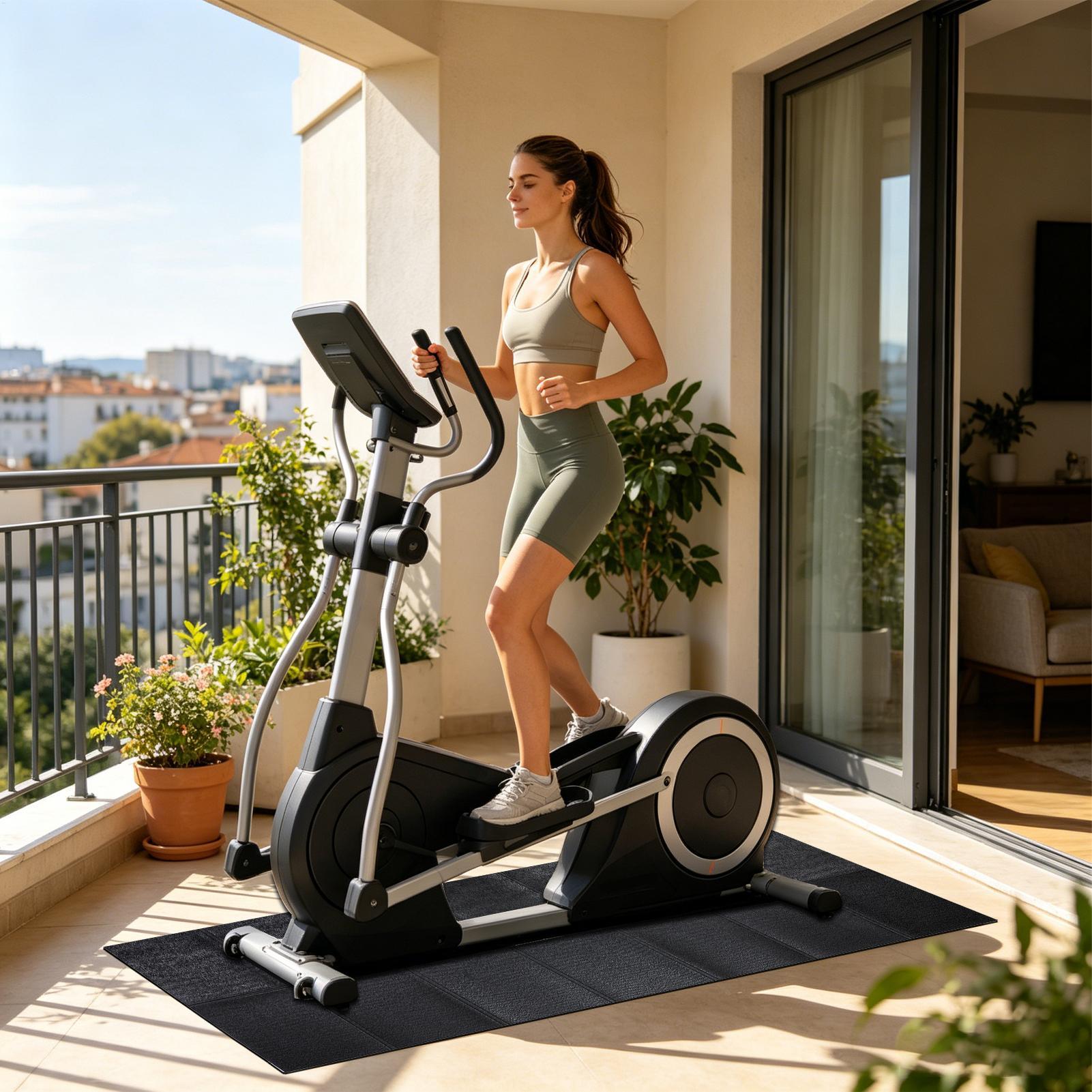 แผ่นรองพื้นลู่วิ่งไฟฟ้ากันลื่น - Home Gym Equipment บทวิจารณ์และราคา