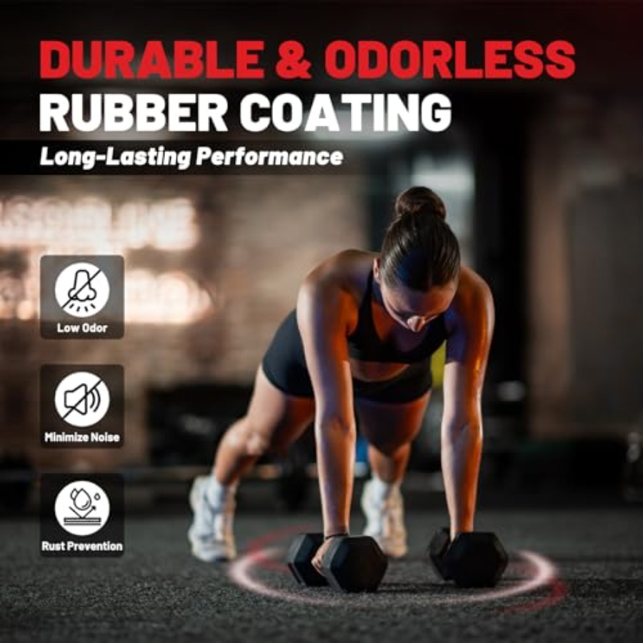 ชุดดัมเบล HEX 2.5-125 ปอนด์ หุ - Hex Dumbbell Set บทวิจารณ์และราคา
