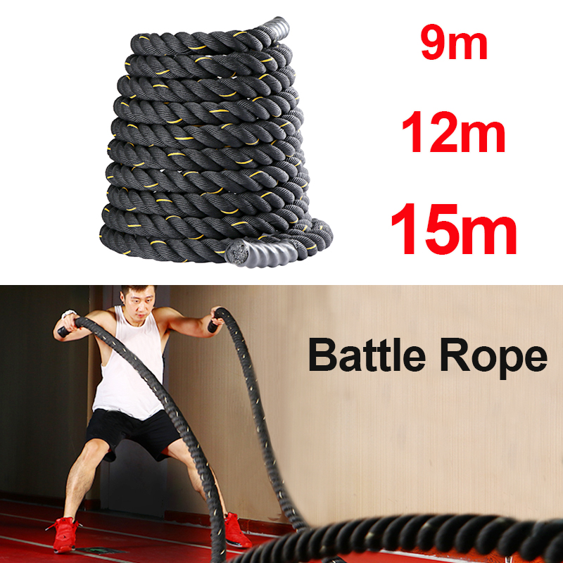 เชือกออกกำลังกาย 9M/12M/15M สำ - Battle Rope Heavy บทวิจารณ์และราคา