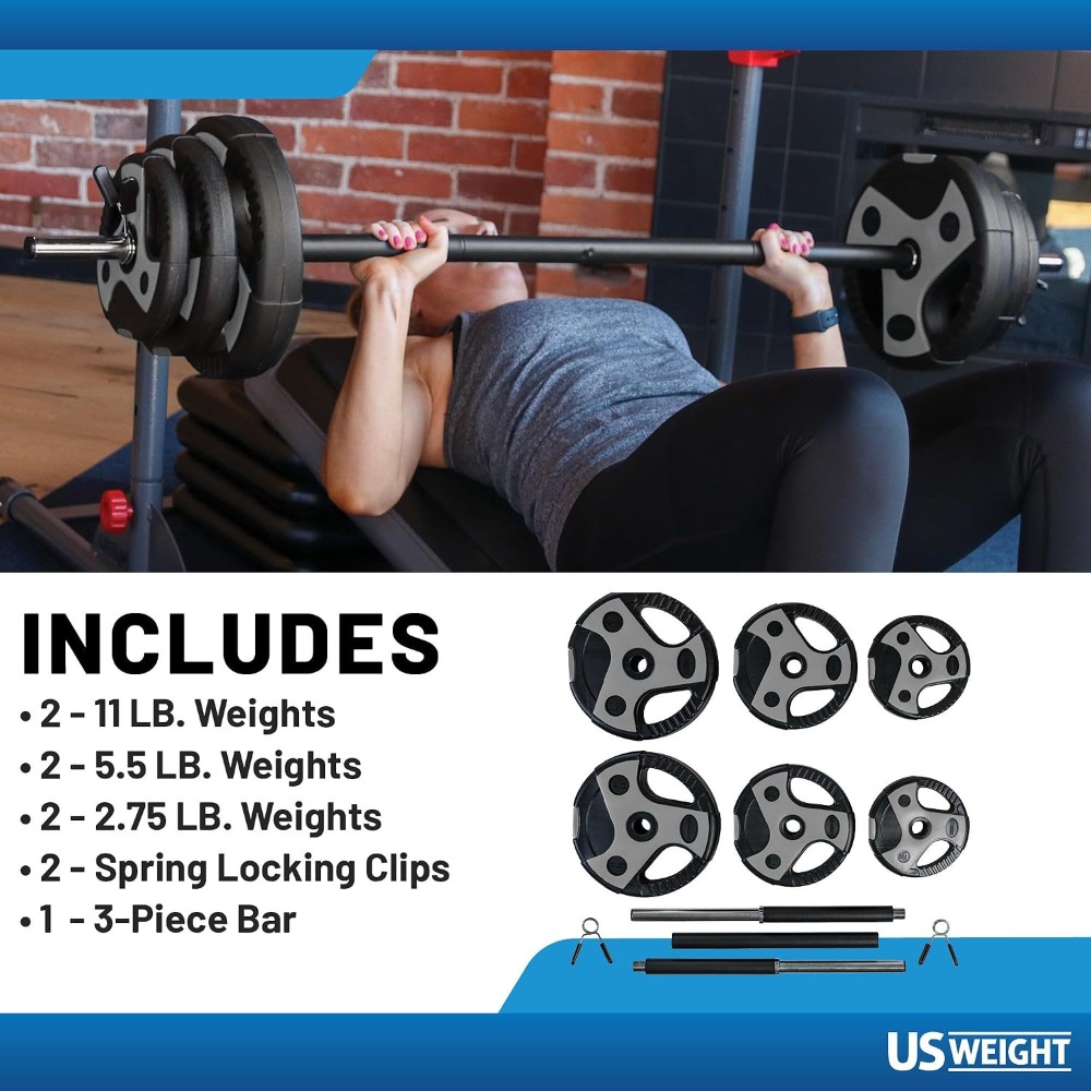 ชุดบาร์เบลน้ำหนักที่สมบูรณ์แบบ - Home Gym Usa บทวิจารณ์และราคา